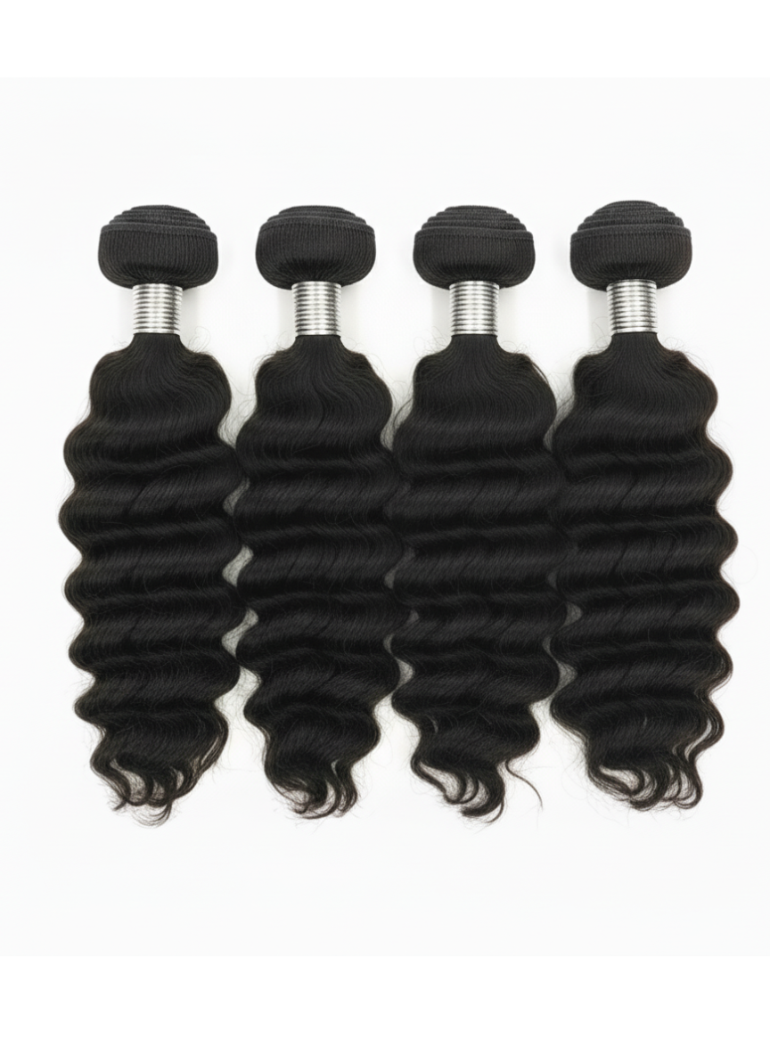 4 Bundle Malaysian Deep Wave pack 4 Bundle Malaysian Deep Wave pack