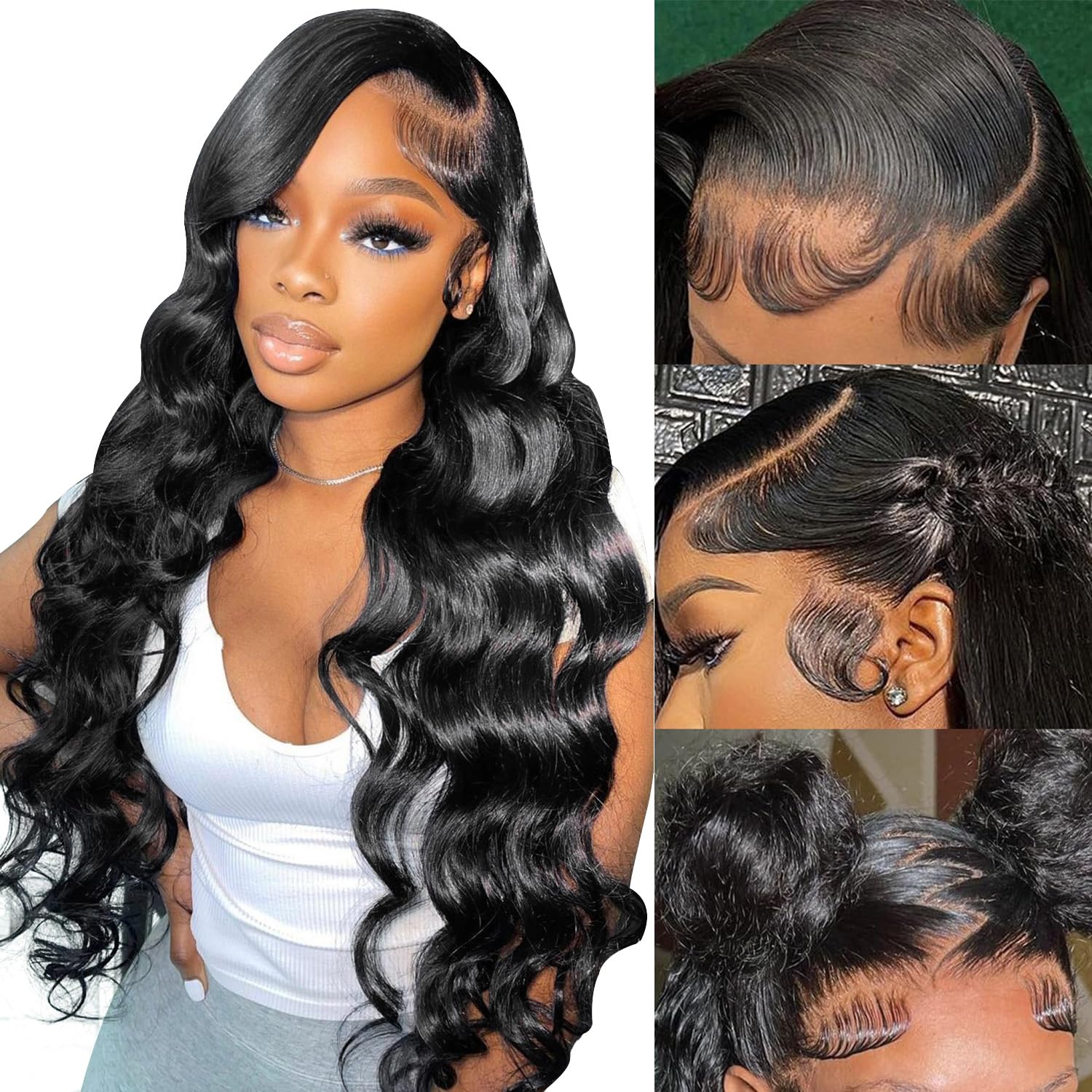 Transparent 8A Malaysian Body Wave Lace Frontal Human Hair Wig Transparent 8A Malaysian Body Wave Lace Frontal Human Hair Wig