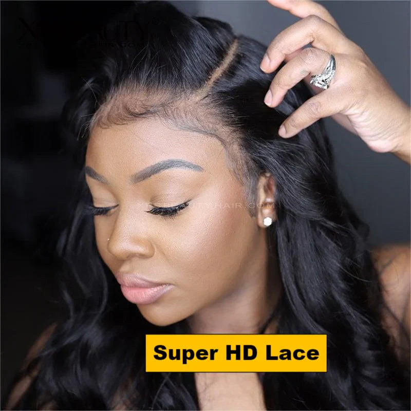 Super HD Lace Body Wave Wigs 13x4 Front 180% Density Pre-Plucked Virgin Human Hair Super HD Lace Body Wave Wigs 13x4 Front 180% Density Pre-Plucked Virgin Human Hair
